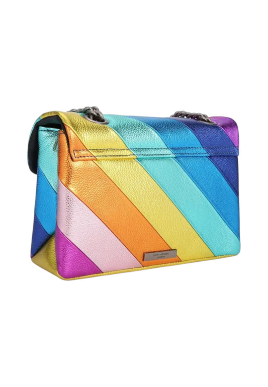 KURT GEIGER Borsa A Spalla Donna Rosa Blu Multicolor 4551069109-PE26