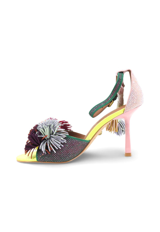 KURT GEIGER Sandali Tacco Donna Rosa Giallo Strass 4366199209-PE26