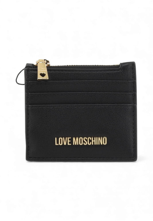 LOVE MOSCHINO Portafogli Portacarte Donna Nero Oro JC5509PP1OLQ0000-PE26