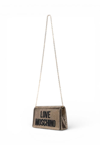 LOVE MOSCHINO Borsa Tracolla Donna Oro Nero Glitter JC4104PP1OLK0901-PE26