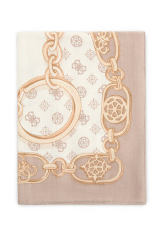 GUESS Pashmina Donna Bianco Beige Oro AW5464POL03-PE26-PMC