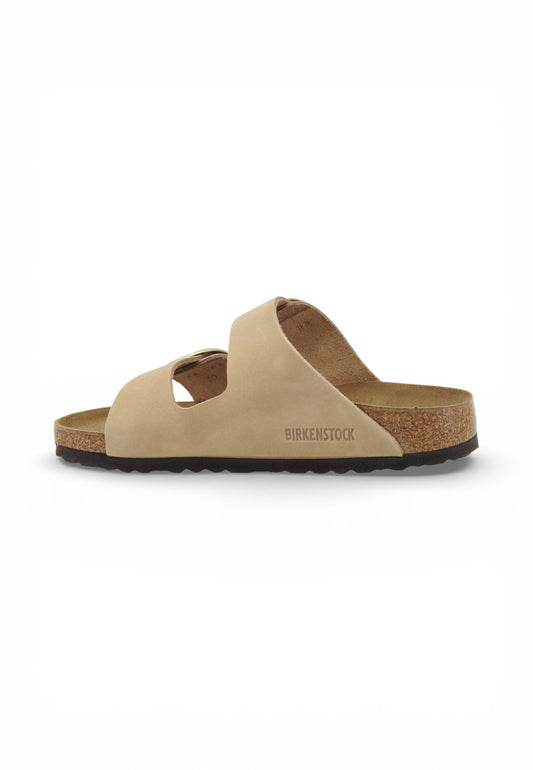 BIRKENSTOCK Ciabatte Arizona Big Buckle NF Donna Beige 1024064-PE26