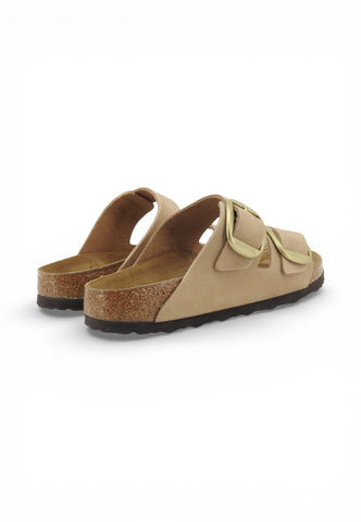 BIRKENSTOCK Ciabatte Arizona Big Buckle NF Donna Beige 1024064-PE26