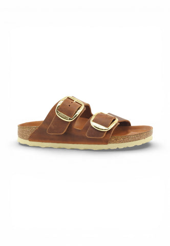 BIRKENSTOCK Ciabatte Arizona Big Buckle NF Donna Marrone 1011073-PE26