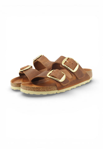 BIRKENSTOCK Ciabatte Arizona Big Buckle NF Donna Marrone 1011073-PE26