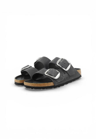 BIRKENSTOCK Ciabatte Arizona Big Buckle NF Donna Nero 1011075-PE26