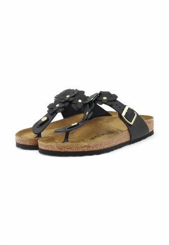 BIRKENSTOCK Ciabatte Gizeh RF Donna Nero 1026693-PE26