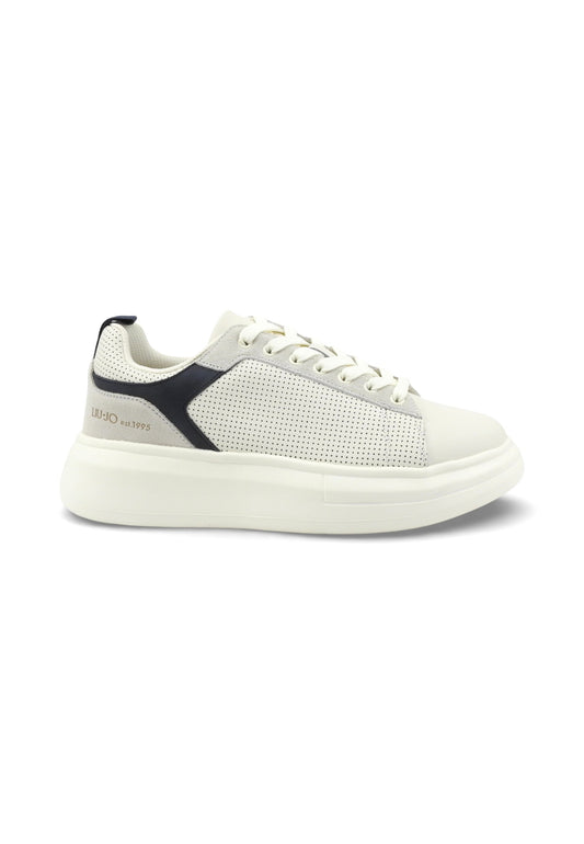 LIU JO Sneakers Uomo Bianco Blu 7B6001PX355S3703-PE26