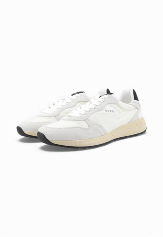 GUESS Sneakers Uomo Bianco Nero FMFARIFAL12-PE26-WHICE