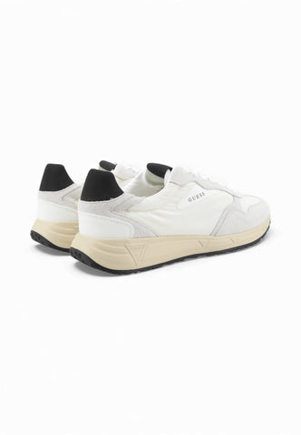 GUESS Sneakers Uomo Bianco Nero FMFARIFAL12-PE26-WHICE