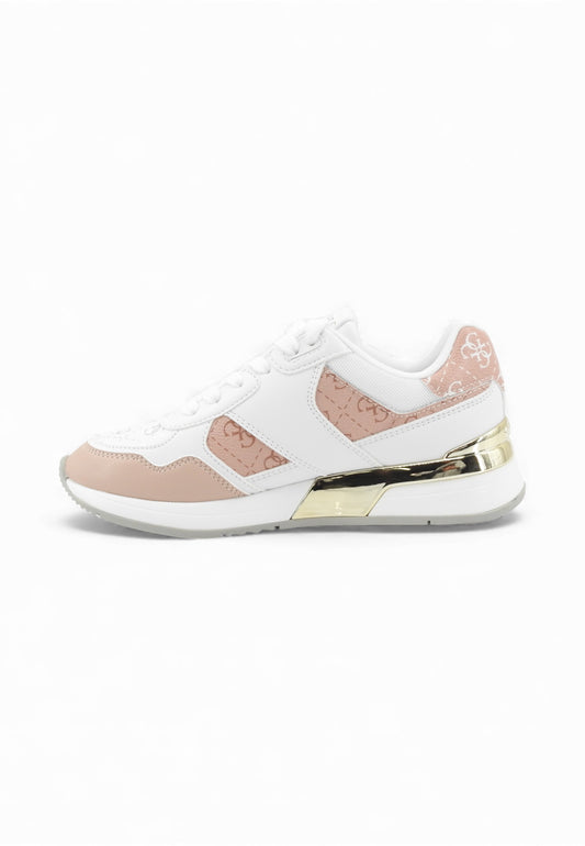 GUESS Sneakers Donna Bianco Rosa Oro FLFMICELE12-PE26-BLUSH