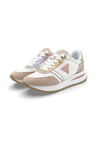 GUESS Sneakers Donna Bianco Rosa Glitter FLPEAGFAB12-PE26-MULTI
