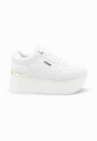 GUESS Sneakers Donna Bianco Oro FLPC10FAL12-PE26-WHITE