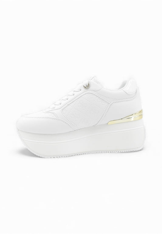 GUESS Sneakers Donna Bianco Oro FLPC10FAL12-PE26-WHITE