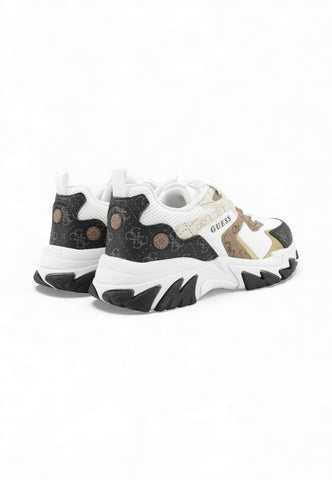 GUESS Sneakers Donna Bianco Marrone FLPNTSFAL12-PE26-BEIBR