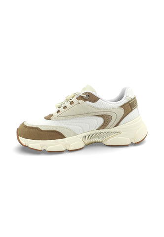 GUESS Sneakers Donna Bianco Beige Marrone FLPIMEFAP12-PE26-TAN