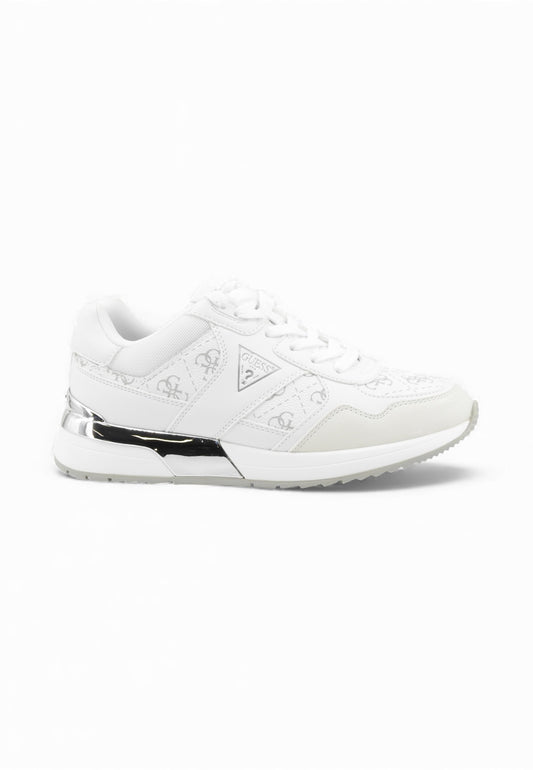 GUESS Sneakers Donna Bianco Argento FLFMICELE12-PE26-WHIGR