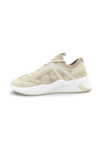 GUESS Sneakers Donna Beige Bianco FLPGENFAM12-PE26-MULTI