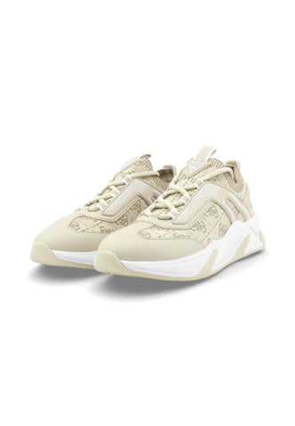 GUESS Sneakers Donna Beige Bianco FLPGENFAM12-PE26-MULTI