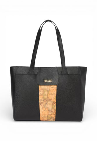 ALVIERO MARTINI Borsa Shopper Donna Nero Beige LD279407-PE26-0001