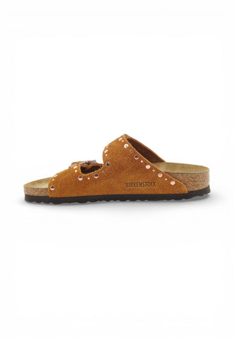 BIRKEWNSTOCK Ciabatte Arizona Rivet Donna Marrone 1031731-PE26