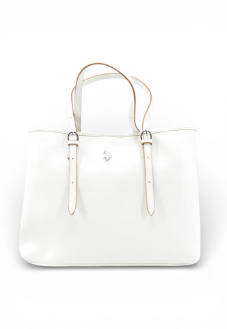 U.S. POLO ASSN. Borsa Shopper Donna Bianco BIU4B8935WVP802-PE26