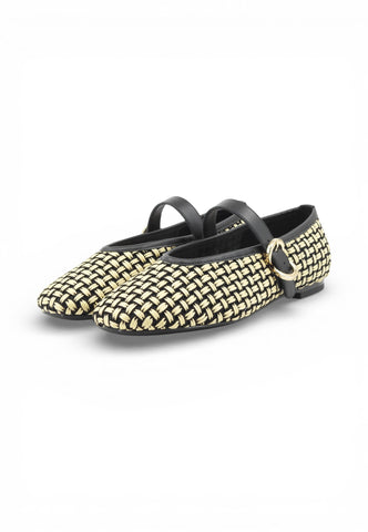 FRAU Ballerine Donna Beige Nero 69R3-PE26-PGne