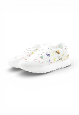 GUESS Sneakers Donna Bianco Multicolore FLPVN4FAL12-PE26-WHIMU