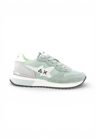 SUN68 Sneakers Donna Verde Grigio Glitter Z36214-PE26-84