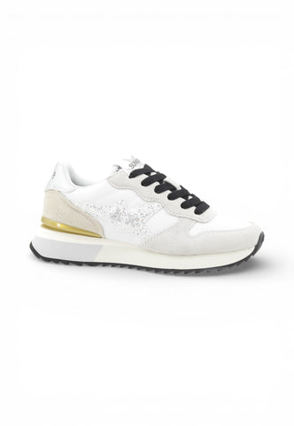 SUN68 Sneakers Donna Bianco Grigio Glitter Z36214-PE26-01