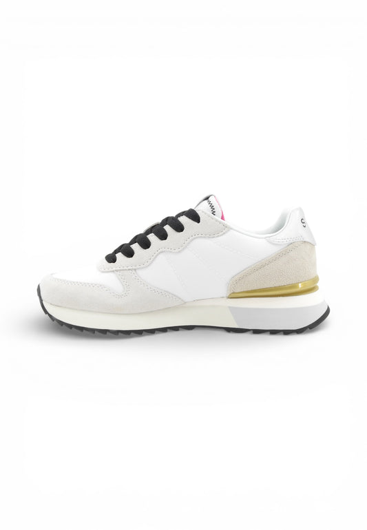 SUN68 Sneakers Donna Bianco Grigio Glitter Z36214-PE26-01