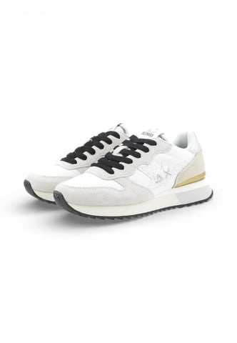 SUN68 Sneakers Donna Bianco Grigio Glitter Z36214-PE26-01