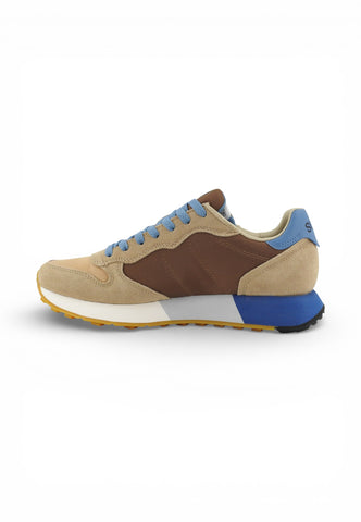 SUN68 Sneakers Uomo Beige Marrone Azzurro Z36116-PE26-1693