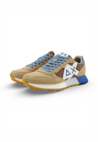 SUN68 Sneakers Uomo Beige Marrone Azzurro Z36116-PE26-1693