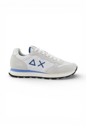SUN68 Sneakers Uomo Bianco Grigio Azzurro Z36101-PE26-01