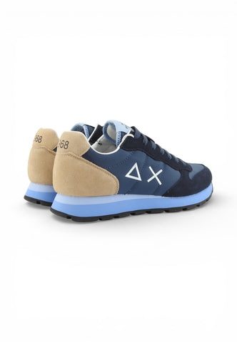 SUN68 Sneakers Uomo Blu Beige Z36106-PE26-07