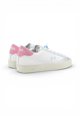 SUN68 Sneakers Donna Bianco Azzurro Rosa Z36242-PE26-0105