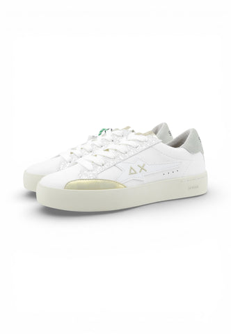 SUN68 Sneakers Donna Bianco Verde Oro Z36242-PE26-0128