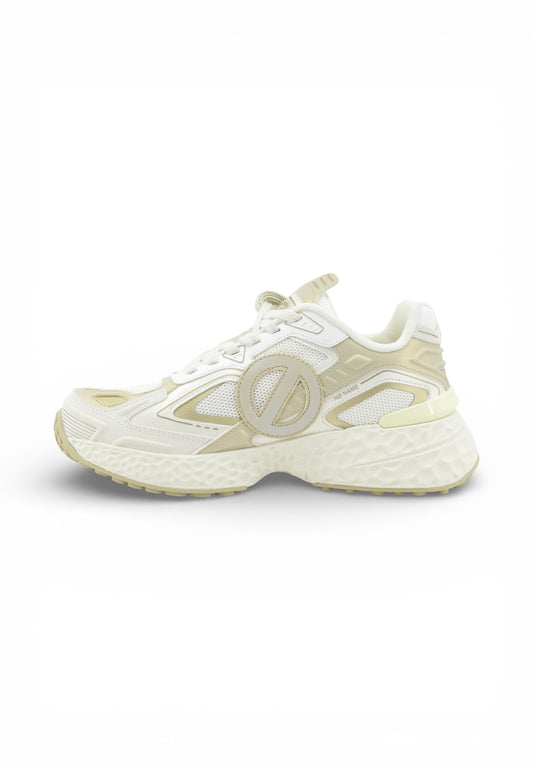 NO NAME Sneakers Donna Bianco Beige Oro UNCYSM04VE-PE26