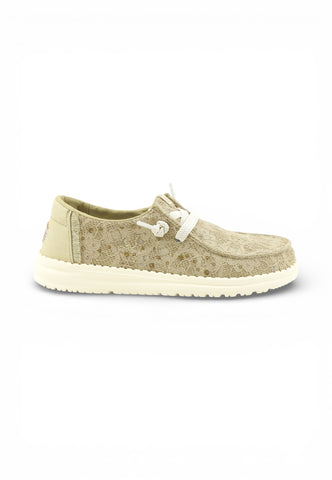 HEY DUDE Stringate Donna Verde Paillettes HD.45478-PE26-3VM