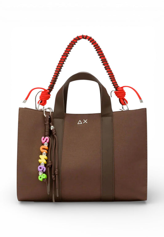 SUN68 Borsa A Mano Donna Marrone Rosso Y36201-PE26-08