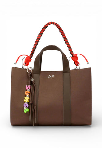 SUN68 Borsa A Mano Donna Marrone Rosso Y36201-PE26-08