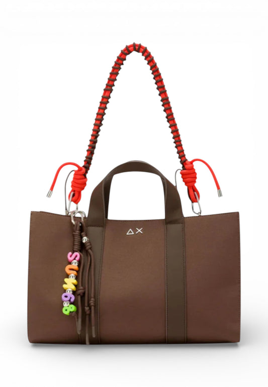 SUN68 Borsa Shopper Donna Marrone Rosso Y36202-PE26-08