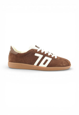 BACK70 Sneakers Uomo Marrone Bianco 108038-000023-PE26