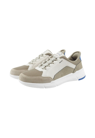 GEOX Sneakers Uomo Bianco Beige Azzurro U659KA0EK14-PE26-C0866