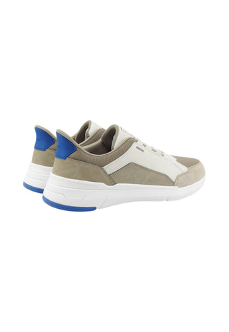 GEOX Sneakers Uomo Bianco Beige Azzurro U659KA0EK14-PE26-C0866