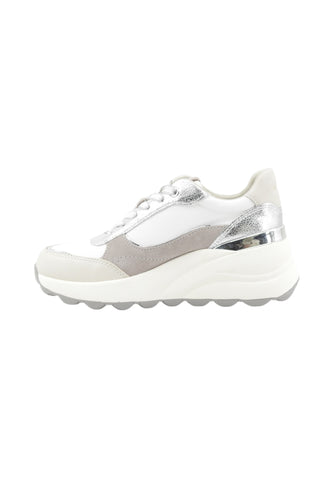 GEOX Sneakers Donna Bianco Grigio D65WAB011CF-PE26-C0007