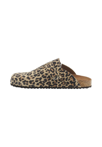 GEOX Ciabatte Sabot Donna Beige Nero Animalier D65Y3J000BS-PE26-C5018