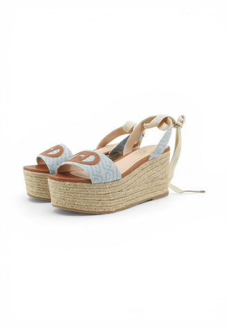 LIU JO Sandali Zeppa Donna Azzurro Marrone SA6085TX523S1106-PE26