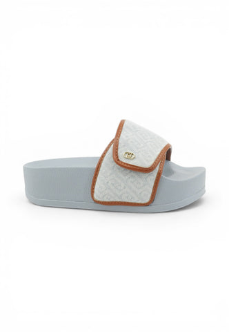 LIU JO Ciabatte Donna Azzurro Marrone BA6079TX523S3993-PE26